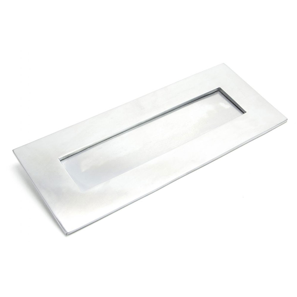 From the Anvil Small Letter Plate - Satin Chrome